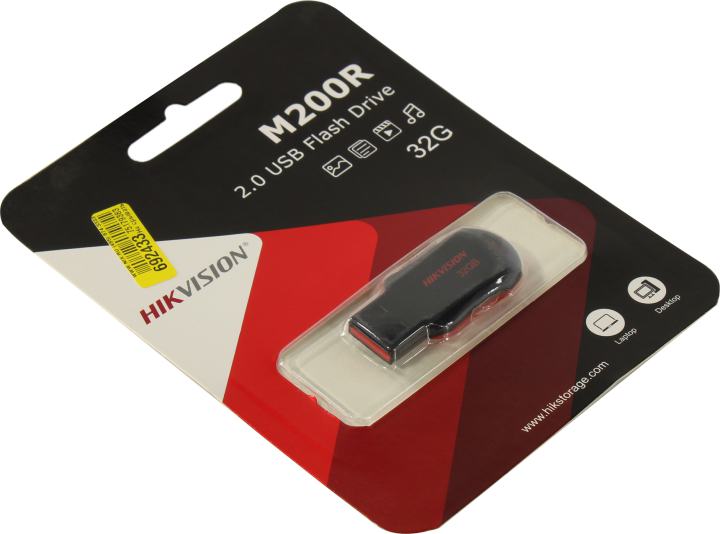 USB-флешка Hikvision HS-USB-M200R/32G, 32GB, USB 2.0