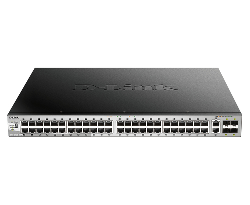 Коммутатор D-Link DGS-3130-54PS/BY/B2A, L2/L3, 48×PoE, 4×SFP+