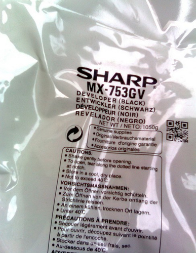 Девелопер Sharp MX753GV