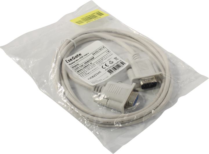 Удлинитель COM-порта ExeGate EX-CC-133-1.8 EX294799RUS, DB9M/DB9F, RS-232, 1.8 м