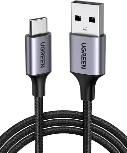 Кабель UGREEN US288 (60125), USB-A — USB-C, USB 2.0, 0.5 м, чёрный