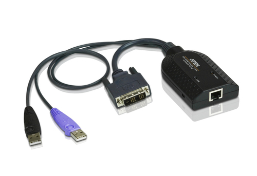 KVM-адаптер ATEN KA7166-AX, USB DVI-D, Virtual Media, Smart Card