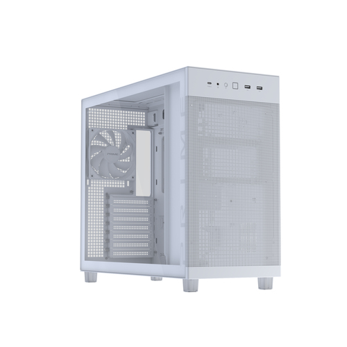 Корпус ASUS PRIME AP303 TG WHITE, Midi-Tower, ATX, закалённое стекло, белый