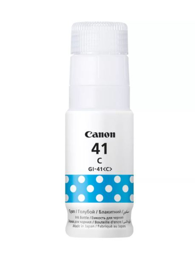Чернила Canon GI-41C (4543C001), голубой, 70 мл, для PIXMA G1420/G2420/G3420/G2460/G3460