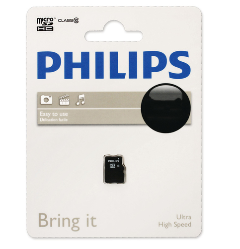 Флеш карта microSD 64GB PHILIPS microSDHC Class 10