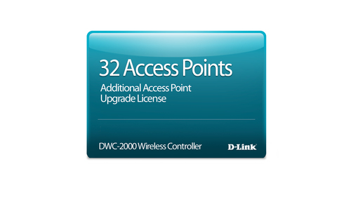 Лицензия D-Link DWC-2000-AP32-LIC, на 32 AP для DWC-2000