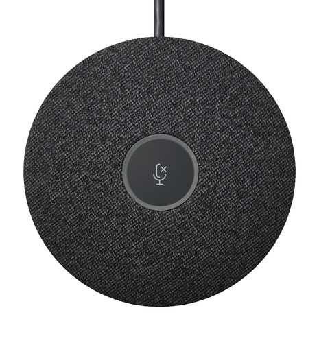 Микрофон Logitech Rally Mic Pod, всенаправленный, 4.5 м, графит