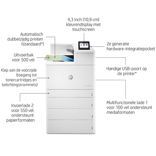 Принтер HP Color LaserJet Enterprise M856dn, A3, 56 стр/мин, дуплекс