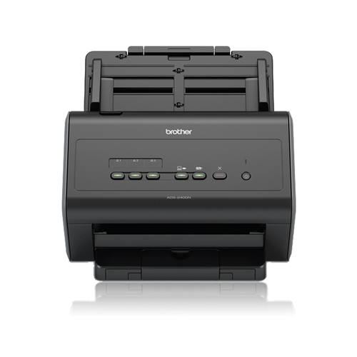 Сканер Brother ADS-2400N, A4, 30 стр/мин, 256Мб, цветной, дуплекс, DADF50, GigaLAN, USB