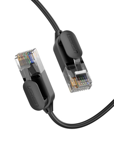 Патч-корд UGREEN NW122 (70332), Cat6, RJ-45–RJ-45, 1 м, чёрный