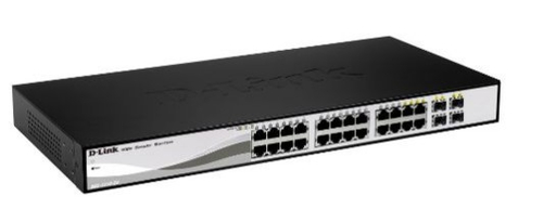 Коммутатор D-Link DGS-1210-26/FL1A, L2, 24×1GbE, 2×SFP