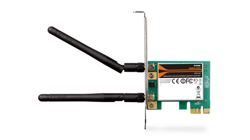 Сетевой адаптер D-Link DWA-548/10/C1A, Wi-Fi 4 N300, PCI Express