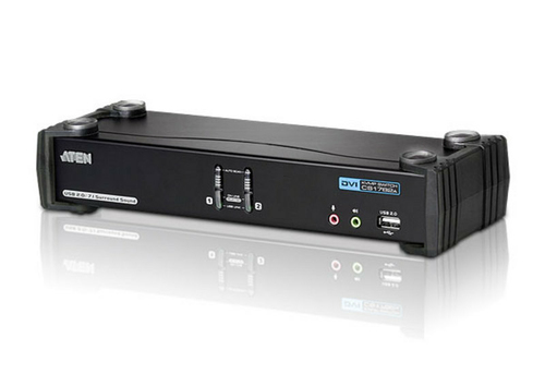 KVM-переключатель ATEN CS1782A-AT-G, 2 порта USB+DVI, 2560×1600