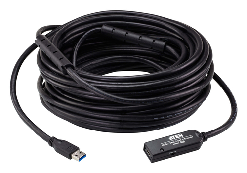 Кабель-удлинитель USB ATEN UE332C-AT-G, USB-A — USB-C, USB 3.2 Gen 1, 5 Гбит/с, 20 м