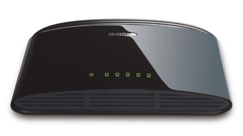 Коммутатор D-Link DES-1005D/O2B, 5×100Мбит/с, неуправляемый