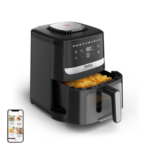 Аэрогриль Tefal Easy Fry Silence EY5568E0, 1670 Вт, 5 л, 10 программ