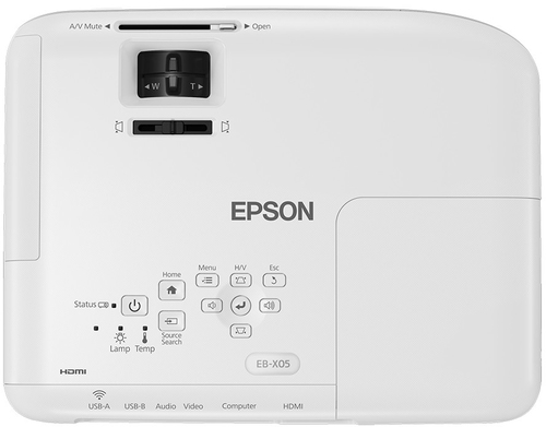 Проектор Epson EB-X05, 3LCD, 3300 люмен, 1024x768