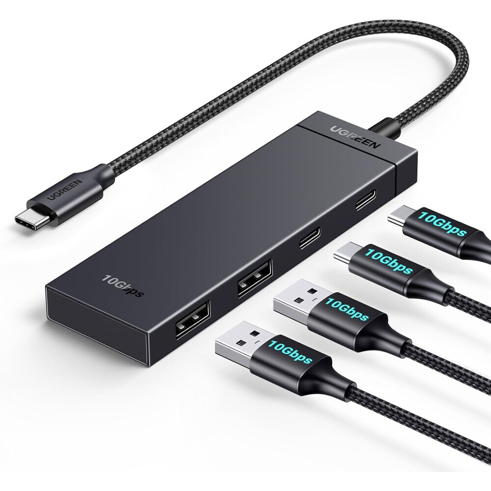 Хаб UGREEN CM806, USB-C на 4×USB-C, USB 3.2 Gen 2, 10 Гбит/с