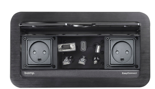 Аксессуар для настольного монтажа BIAMP [EasyConnect EC-P-CH] Cable cubby, 2 CH power connectors