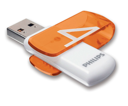 USB-флеш-накопитель Philips Vivid FM04FD05B/97, 4 ГБ, USB 2.0, тип-A