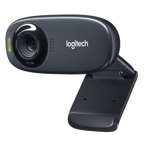 Веб-камера Logitech C310 HD, 1280×720, 30 кад/с, USB 2.0, микрофон, чёрный