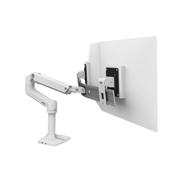 Кронштейн Ergotron 45-489-216 LX Desk Dual Direct Arm, для 2 мониторов, белый