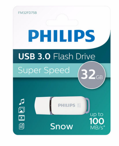 USB-флеш-накопитель Philips Snow FM32FD75B/97, 32 ГБ, USB 3.2 Gen 1