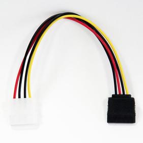 Кабель питания VCOM VPW7571, Molex → SATA
