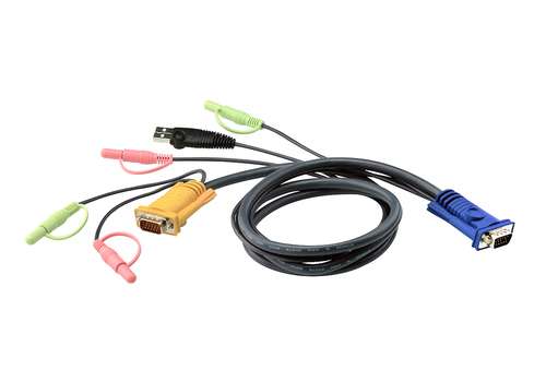 Кабель KVM ATEN 2L-5303U, USB+HDDB15+Audio, 3м