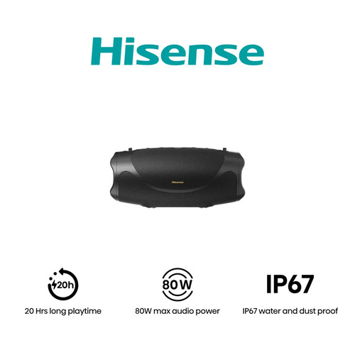 Колонка Hisense FlexBoom, портативная, 80W, Bluetooth, 5000mAh