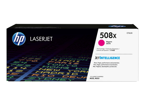 Картридж HP CF363X (508X), пурпурный, 9500 страниц, повышенной емкости