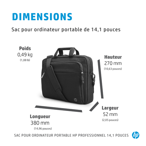 Сумка для ноутбука HP Professional 500S8AA, 14.1", чёрная