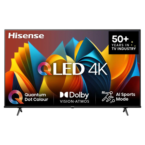 Телевизор Hisense 65E7NQ, QLED, 65", 4K UHD, 60 Гц, Smart TV