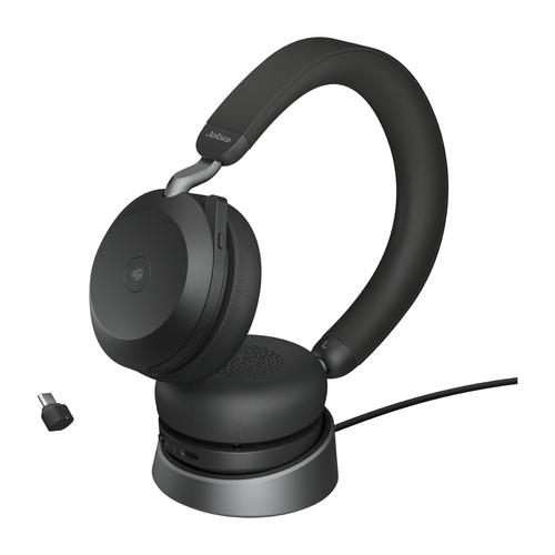 Гарнитура Jabra Evolve2 75 Link380c MS Stereo Stand Black, USB-C, Bluetooth