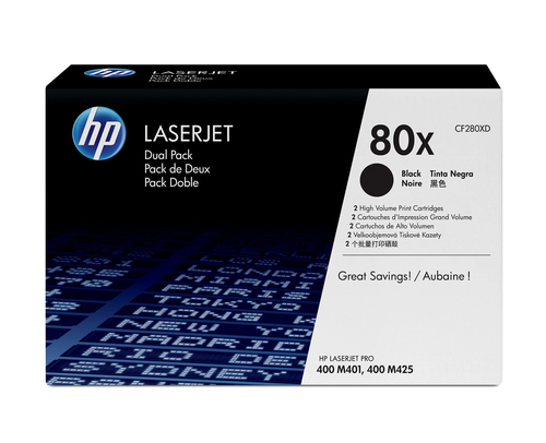 Картридж HP CF280XD, Black, 2×6900 стр.