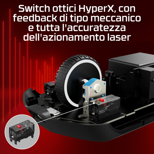 Мышь HyperX A1KY5AA Pulsefire Haste 2 Pro 4K, беспроводная, 26000 DPI, 6 кнопок