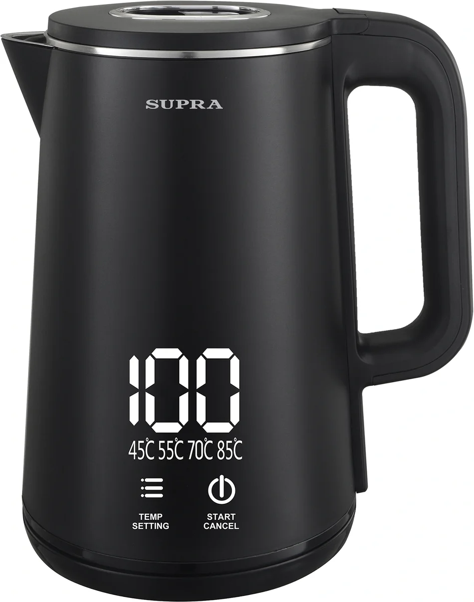 Чайник электрический SUPRA KES-1888DP, 2 л, 2200 Вт, пластик, чёрный