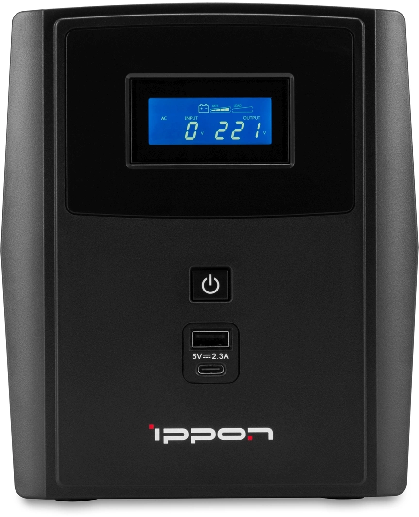 ИБП IPPON 1029740, 1200ВА/720Вт, Line-Interactive, 4xSchuko, Tower