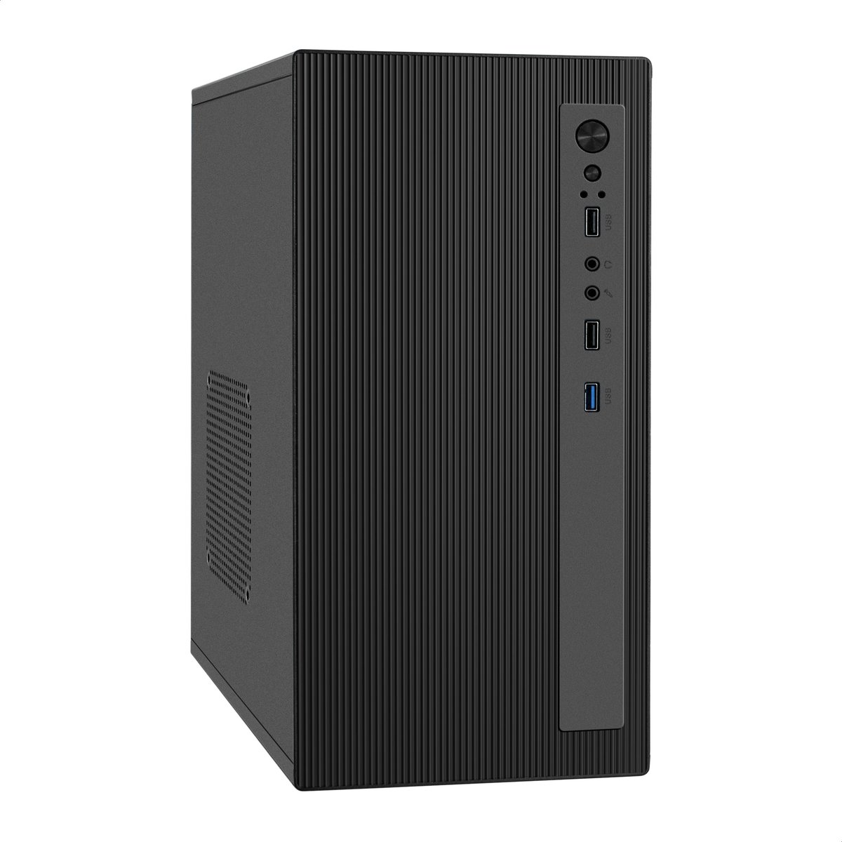 EX299067RUS Корпус Minitower ExeGate BAA-303MU-AAA400 mATX с блоком питания AAA400 400Вт вентилятор 8см 2xUSB 1xUSB3.0 HD Audio черный