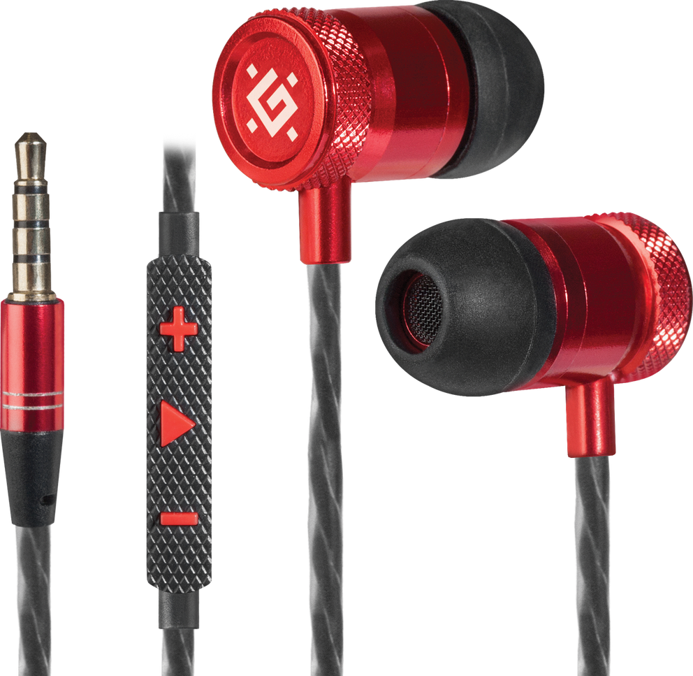 Наушники Defender 64453, с микрофоном, 1.2 м