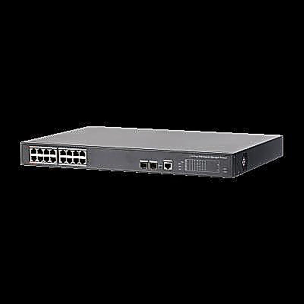Коммутатор Dahua DH-PFS4218-16GT-190, 16×PoE, 2×SFP, управляемый