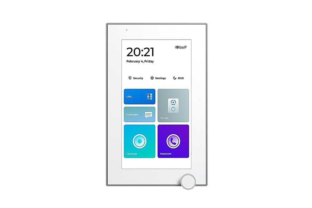 IP-видеомонитор BAS-IP AZ-07LL WHITE, 7", 800×480, Linux, PoE