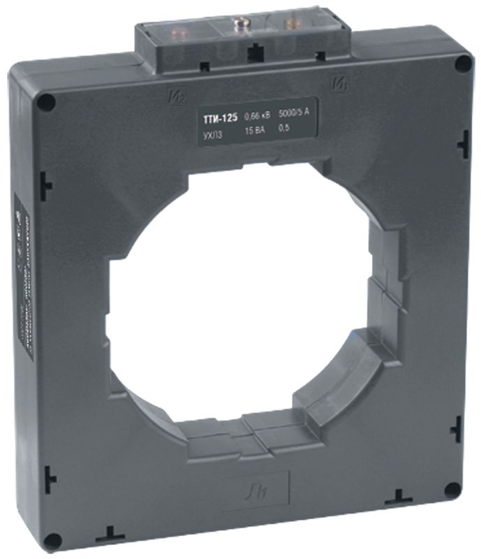 Трансформатор тока IEK ТТИ-125 ITT70-2-15-5000, 5000/5 А, кл. 0.5, 15 В·А