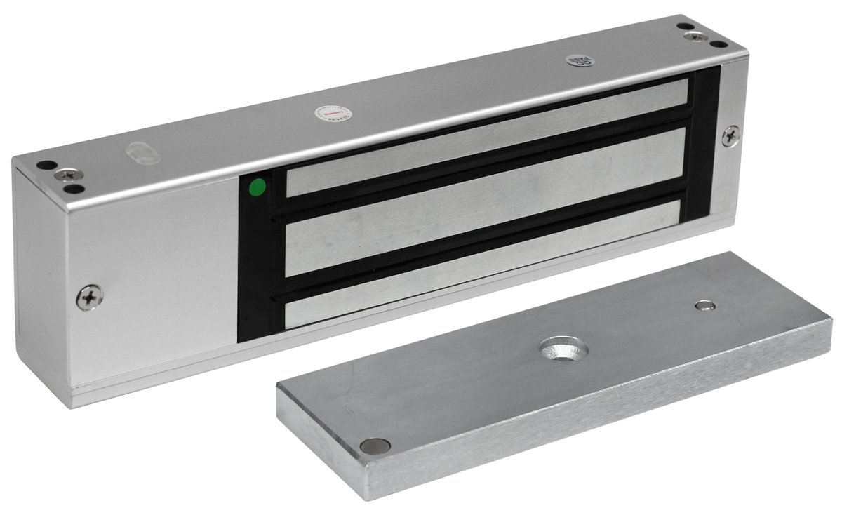 Замок Smartec ST-EL520DL-SL, электромагнитный, 520-540 кг, 12/24 В
