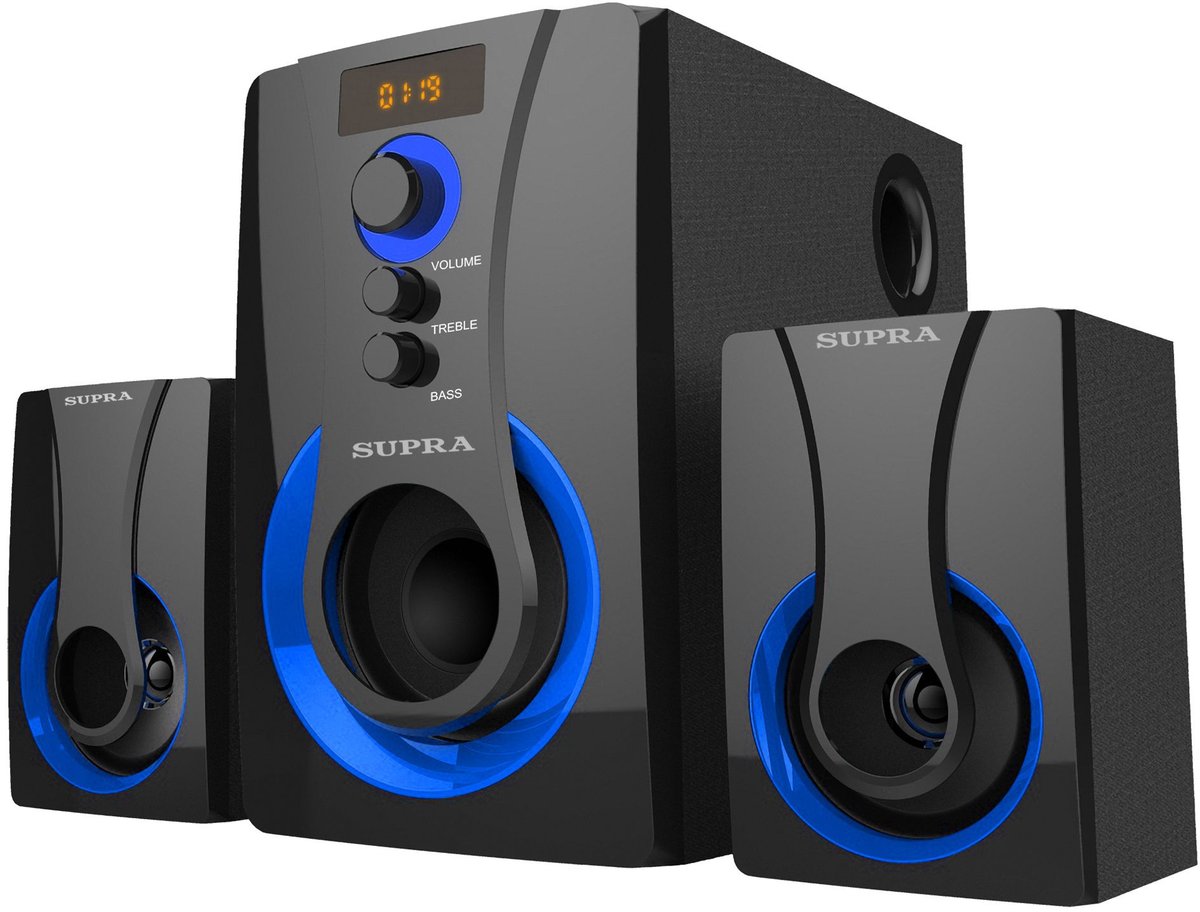 Минисистема SUPRA SMB-310, Bluetooth, FM, USB, SD, 60 Вт RMS