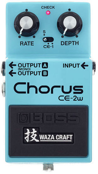 Педаль эффектов Boss CE-2W, хорус, 3 режима, стереовыход, 9 В