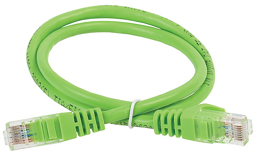 Патч-корд ITK PC02-C5EU-2M, кат.5e UTP, RJ45-RJ45, 2м, зеленый