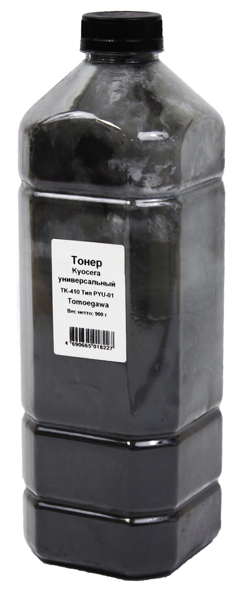 Тонер Tomoegawa TK-410 тип PYU-01 для Kyocera, 900 г, канистра