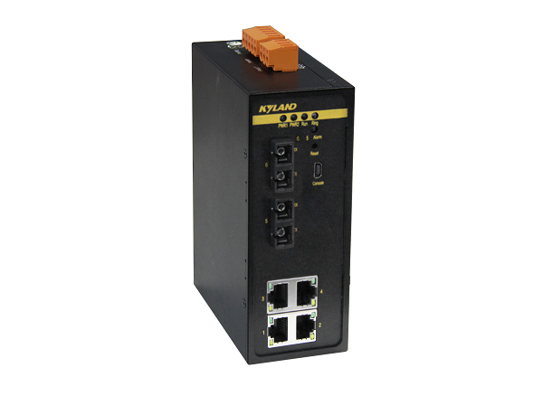 Коммутатор Kyland SICOM3000A-LITE-2M4T-SC05-L2-L2, L2, 6×10/100Base-T(X), 2×100Base-FX SC, 24/48 В