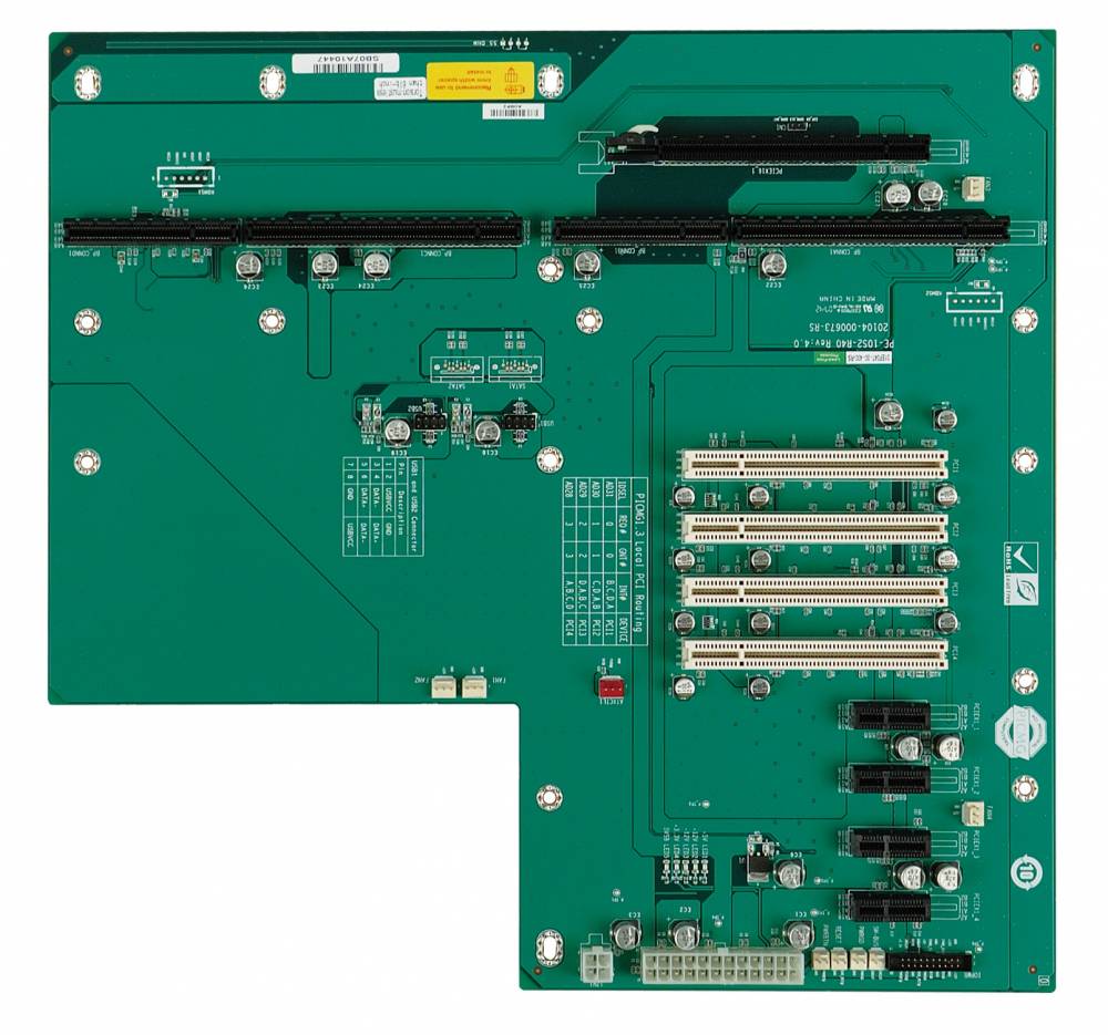 Кроссплата IEI PE-10S2, PICMG 1.3, 10 слотов, 4×PCIe x1, 4×USB 2.0